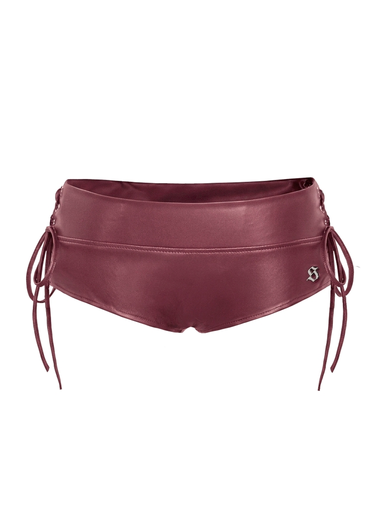 SISTERS Quần đùi mini short đan dây hông Aurelia - Đỏ