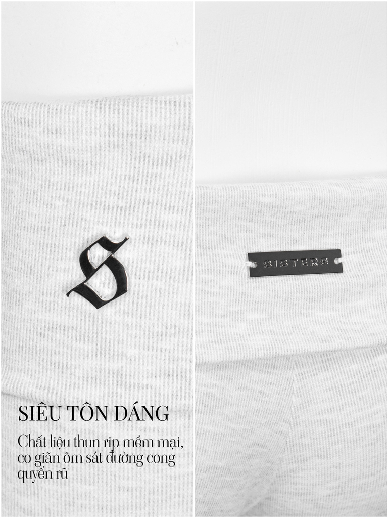 SISTERS Quần lửng lưng lật Juliana - Nâu