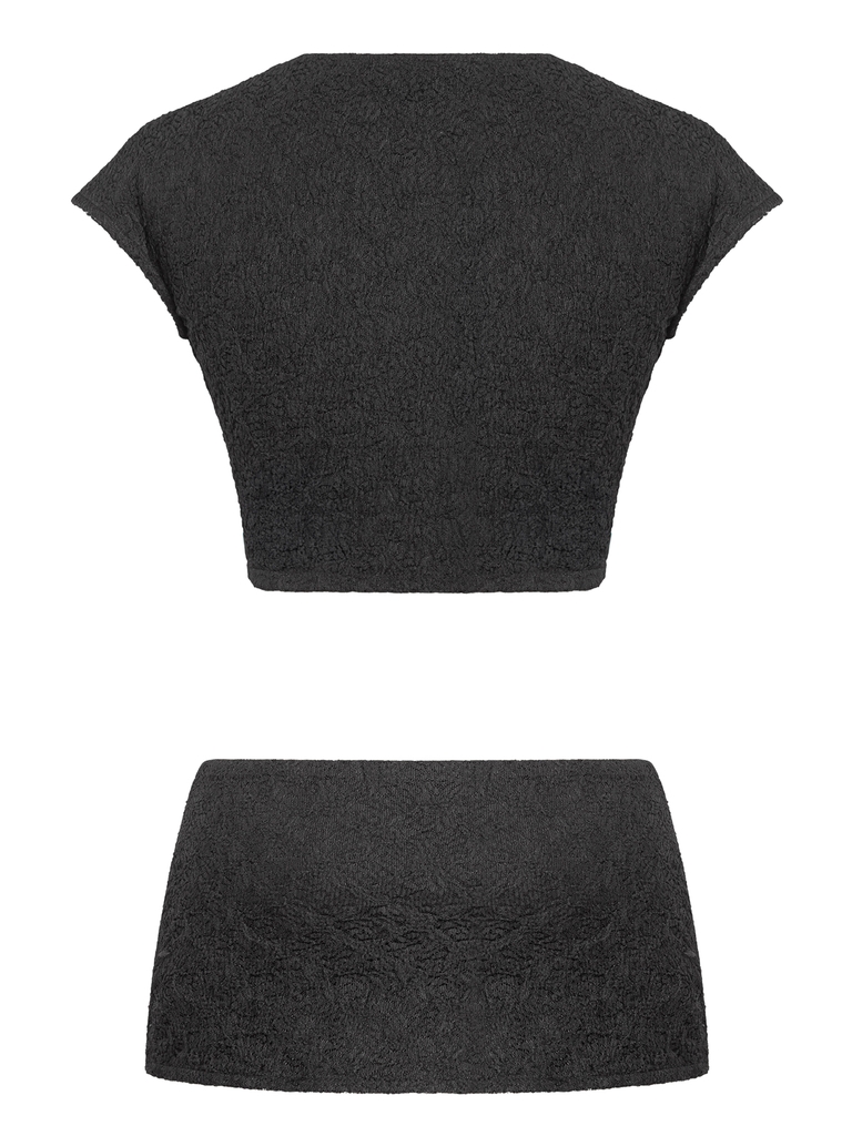 SISTERS Set áo váy phối ren Eloise