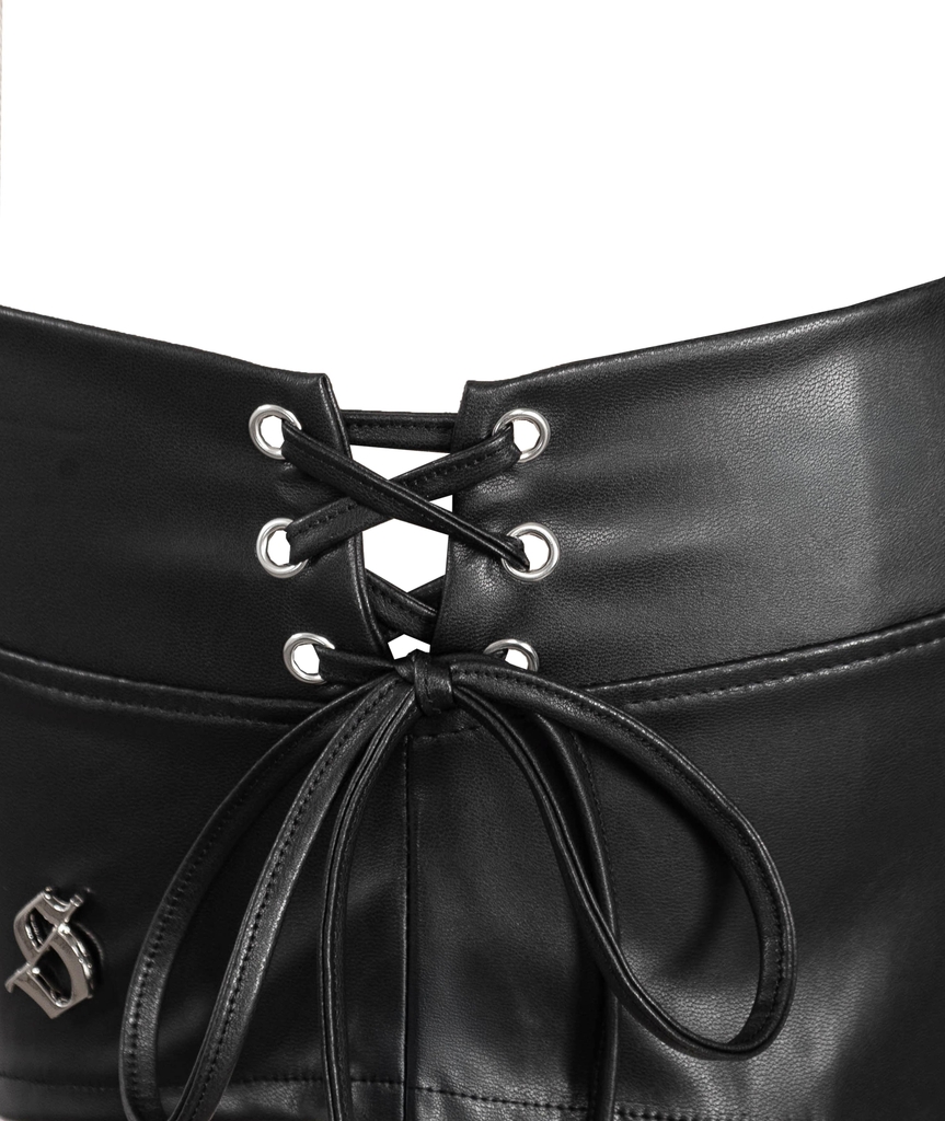 SISTERS Quần đùi mini short đan dây hông Aurelia - Đỏ