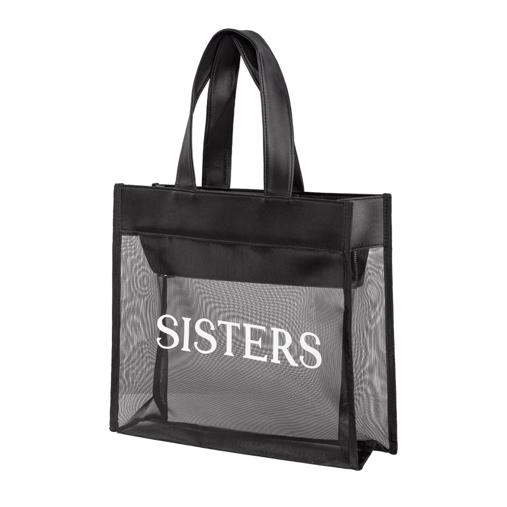 SISTERS Túi xách Tote Bag phối lưới xuyên thấu