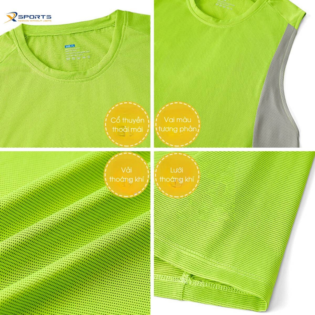 ÁO SÁT NÁCH NAM CHẠY BỘ ĐẠP XE TẬP GYM MS324