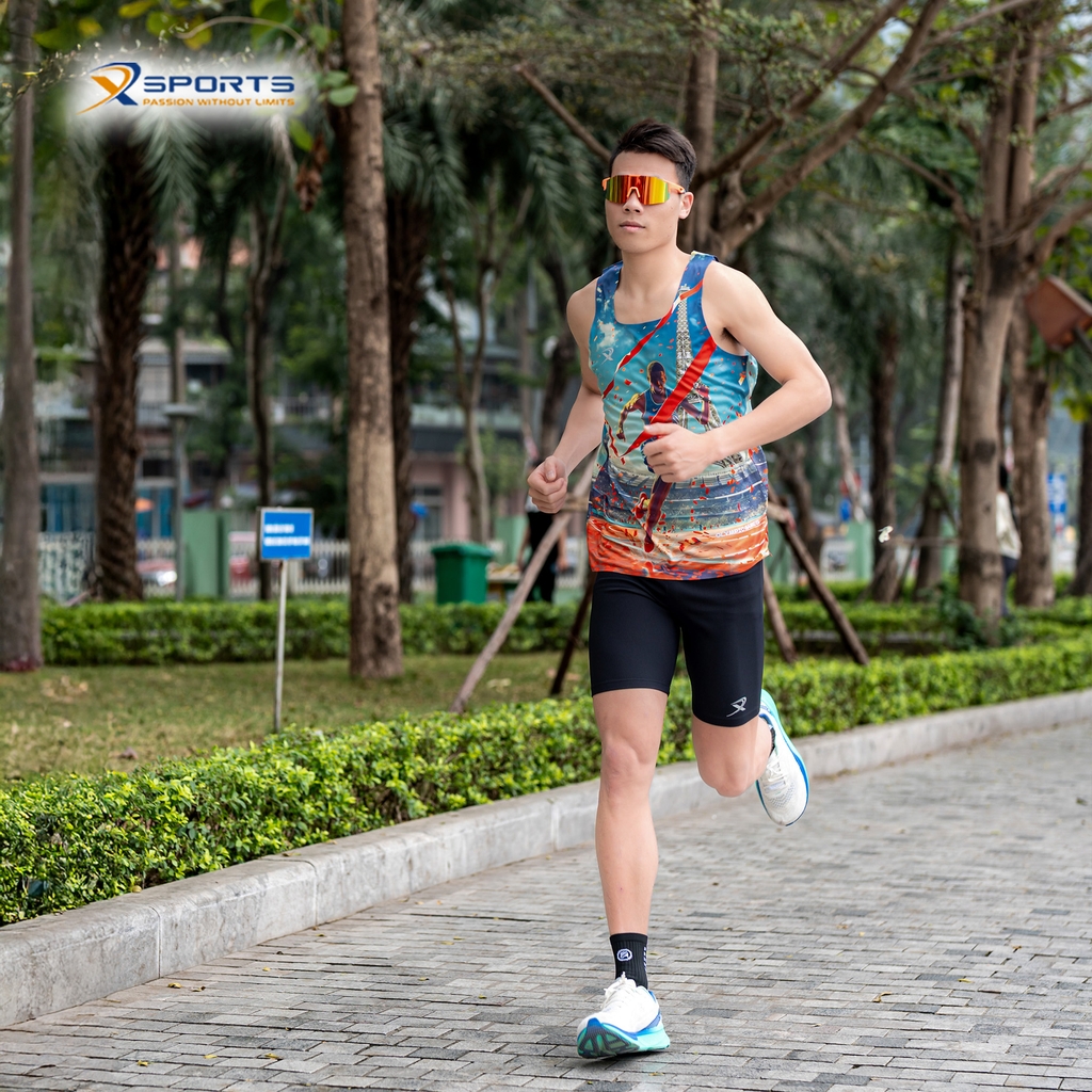 Áo singlet chạy bộ nam nữ Olympic MS355