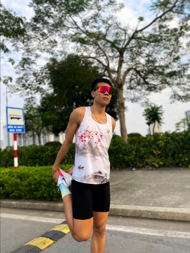 ÁO CHẠY BỘ THIẾT KẾ HOA ĐÀO XSPORTS MS340