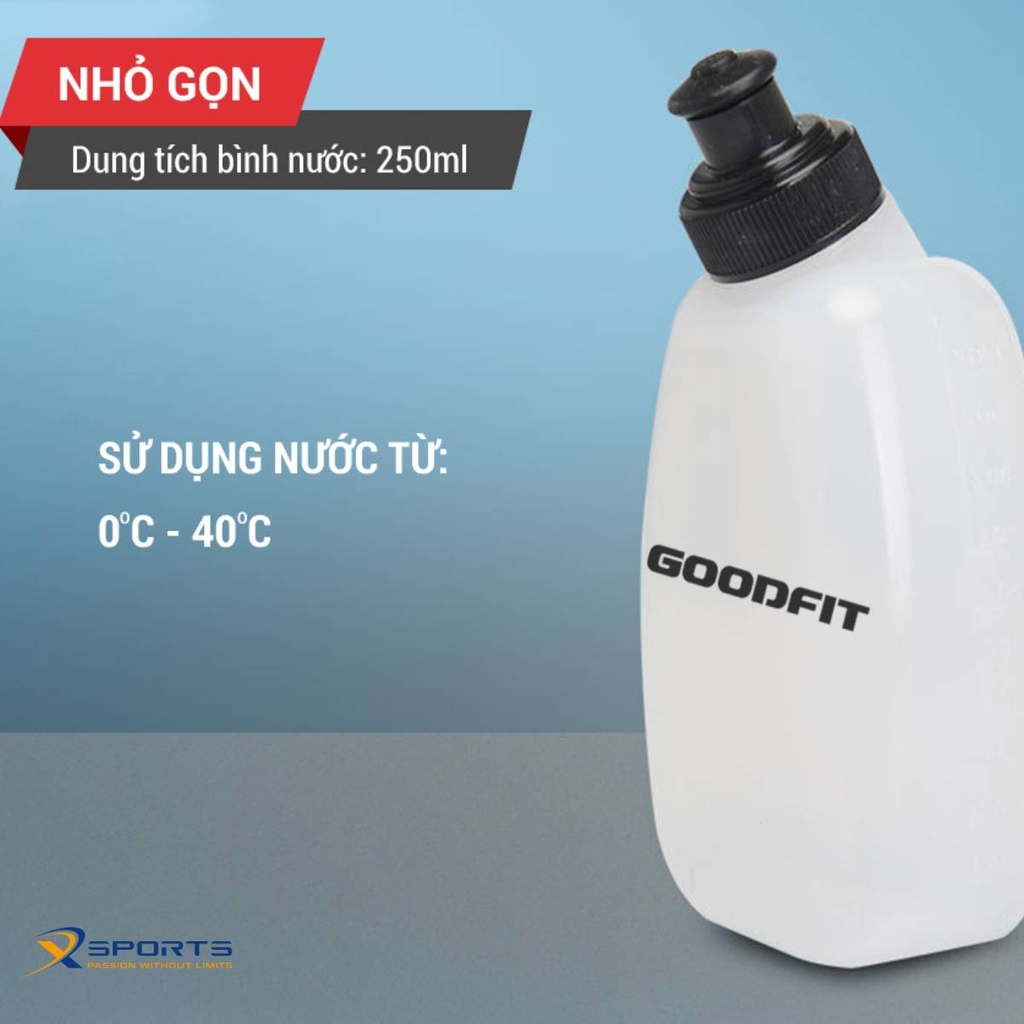 BÌNH NƯỚC CỨNG THỂ THAO, CHẠY BỘ GOODFIT GF03RA - MS03