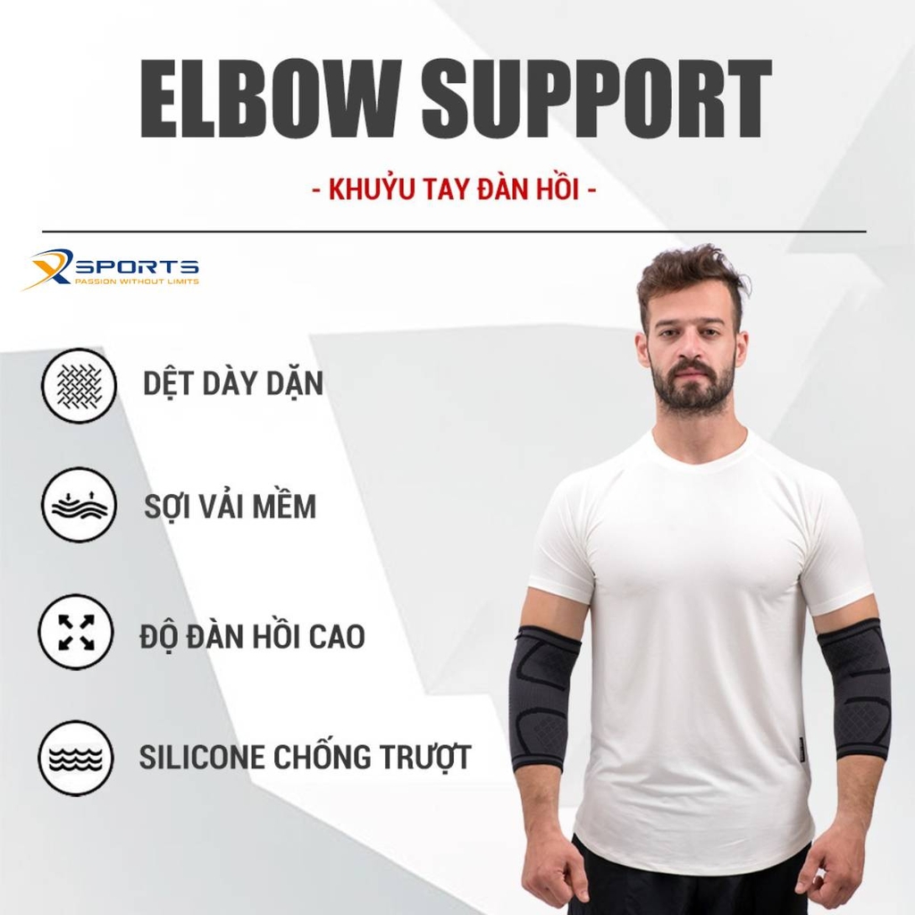 BĂNG QUẤN BẢO VỆ KHUỶU TAY ĐÀN HỒI GOODFIT - GF402E