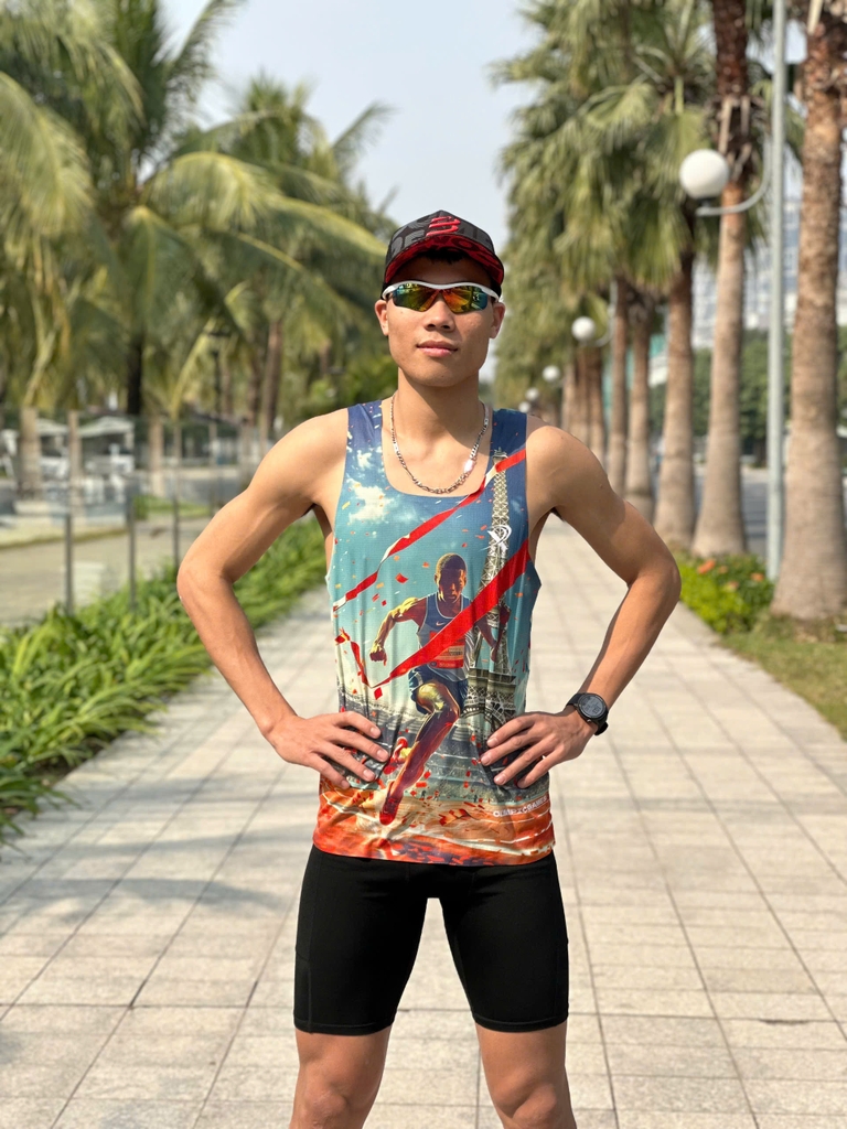 ÁO CHẠY BỘ NAM NỮ HỌA TIẾT OLYMPIC MS355