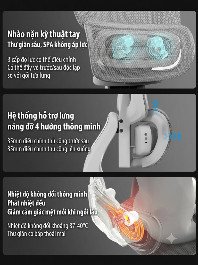 [Order] Ghế công thái học Saigu A-MAX