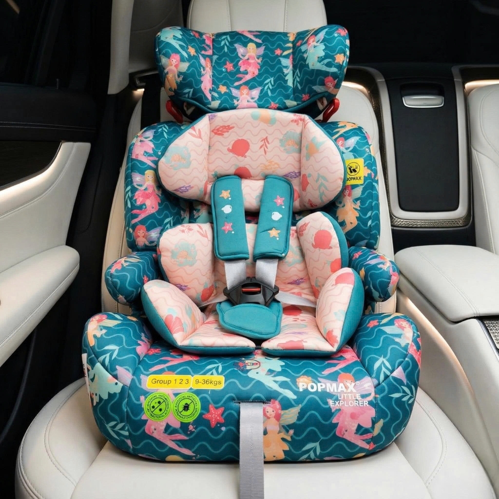 [Ghế trẻ em] Thương hiệu POPMAX IMOOZ( UK ), có khoá ISOFIX, cho 2-12 tuổi (9-36kg) PM2105 ,tháo được tựa - CHỈ CÒN MẪU CHIẾC LÁ
