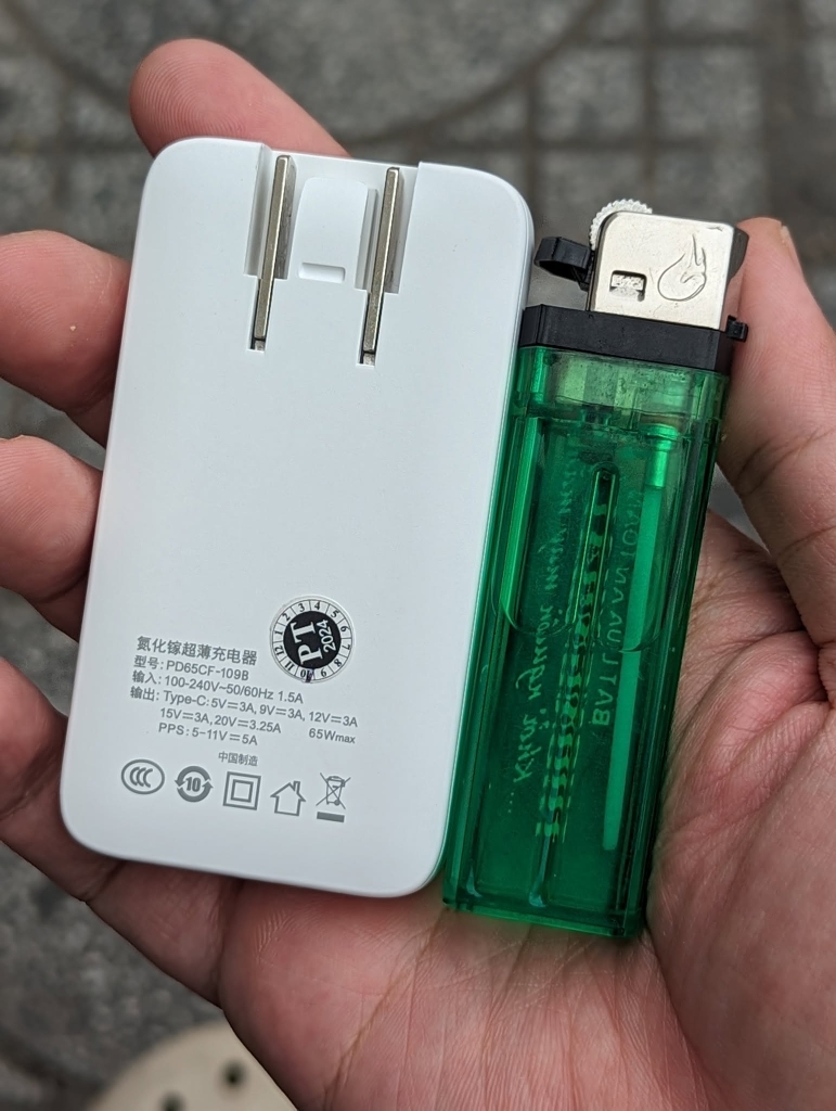 [Instock] CỦ SẠC MINI SLIM 65W, MỎNG 14MM (Kho đối tác)
