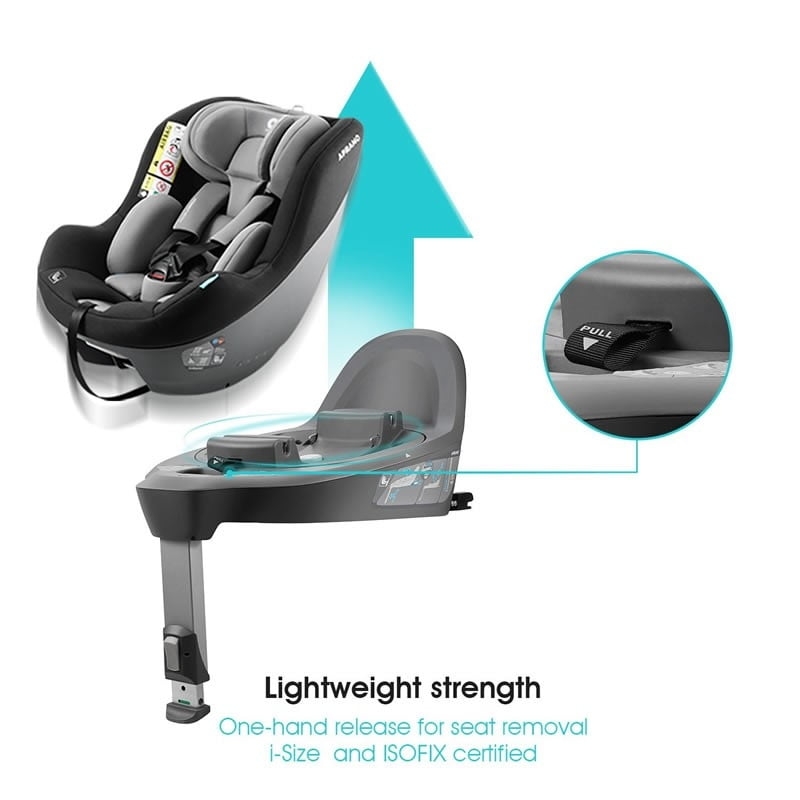 [Ghế trẻ em] Thương hiệu APRAMO METRO HUB ( Anh Quốc ) – Xoay 360°, khoá ISOFIX