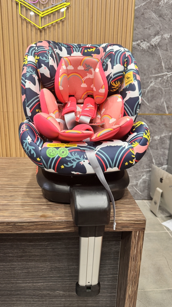 [Ghế trẻ em] Thương hiệu POPMAX HOORAY (UK ) – Xoay 360°, khoá iSOFIX, có chân chống, trẻ 0-12 tuổi