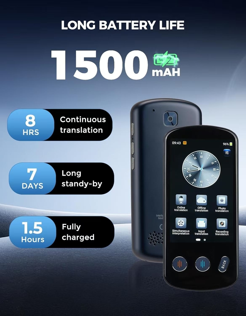 [Order] Máy phiên dịch P60, tích hợp AI, phiên dịch thời gian thực (Kho đối tác)