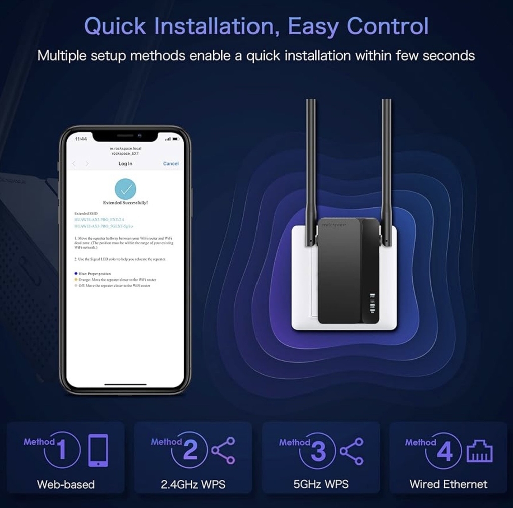 [Instock] BỘ KÍCH SÓNG WIFI AX1800 (Kho đối tác)