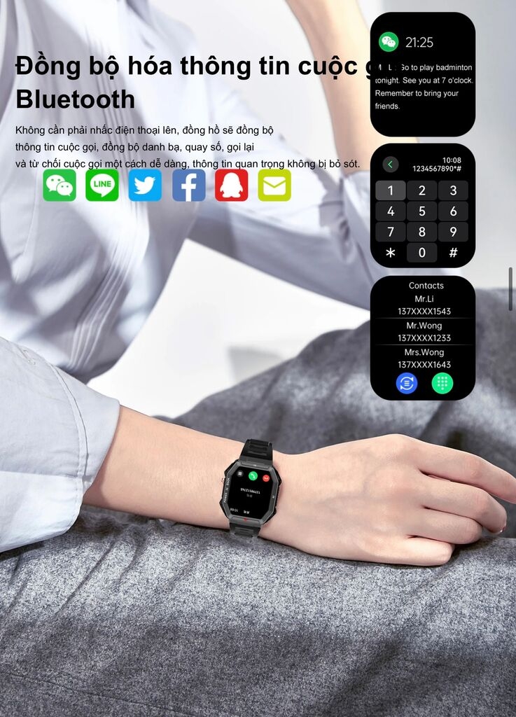 [Instock] ĐỒNG HỒ THÔNG MINH DTNO.1 DT108 (Kho đối tác)