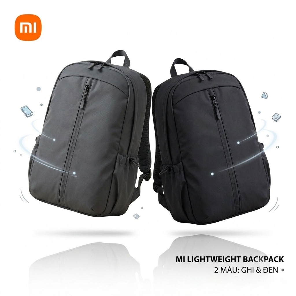 [Instock] BA LÔ XIAOMI LIGHTWEIGHT BACKPACK (Kho đối tác)