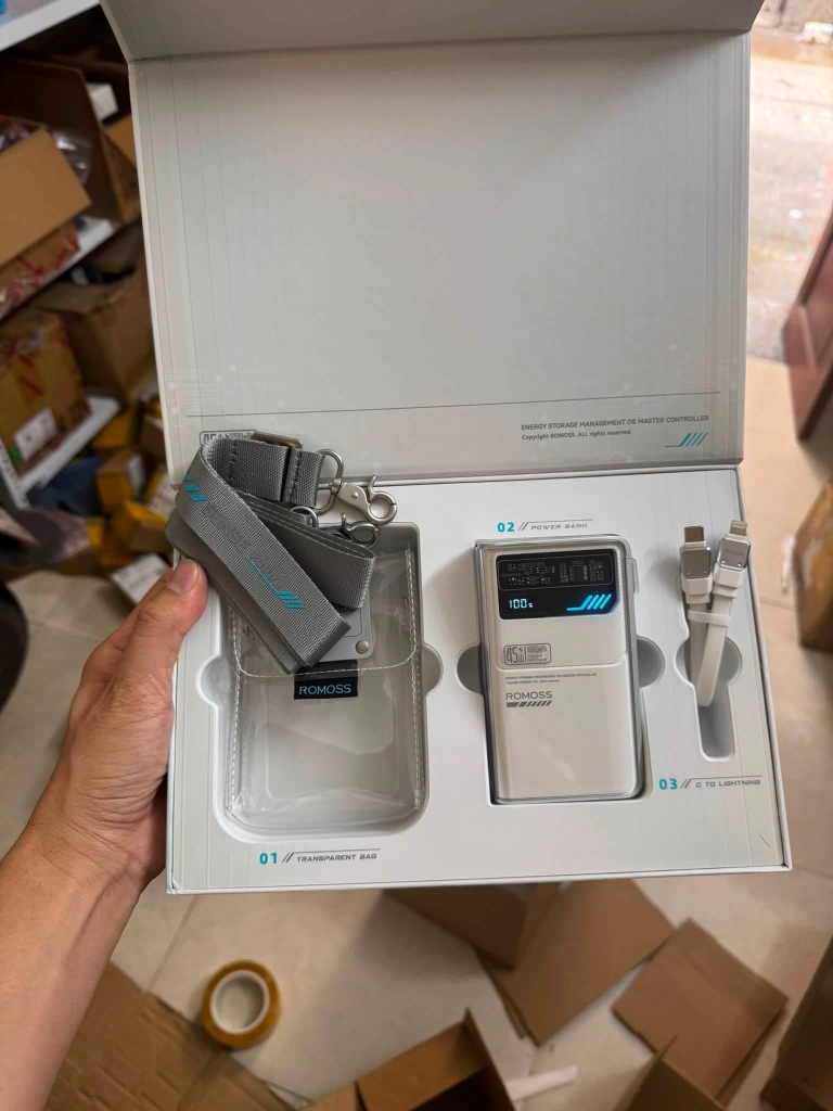 [Instock] ROMOSS SENSE 4X 10.000MAH 45W, THIẾT KẾ CỰC ĐẸP (Kho đối tác)