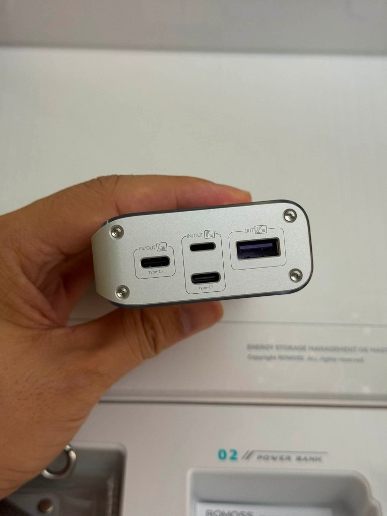 [Instock] ROMOSS SENSE 4X 10.000MAH 45W, THIẾT KẾ CỰC ĐẸP (Kho đối tác)