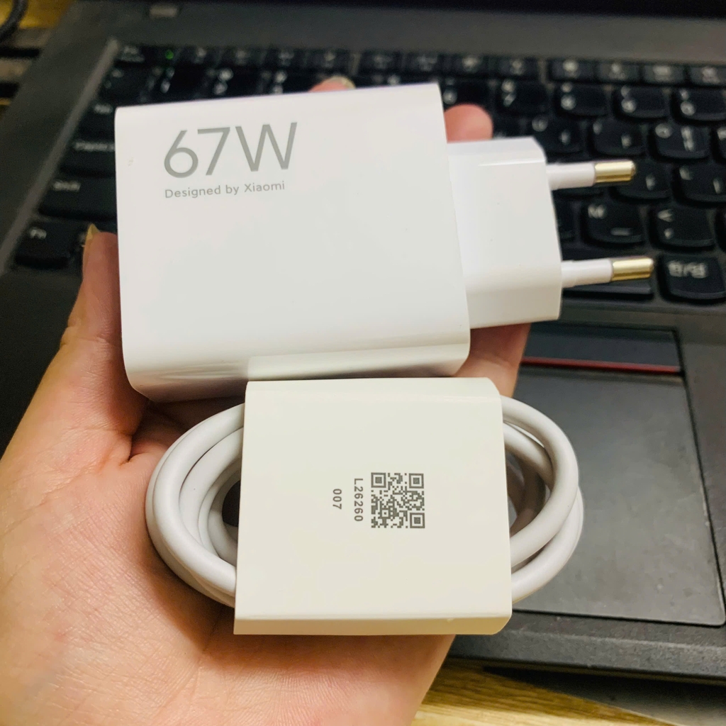 [Instock] BỘ SẠC CÁP XIAOMI 67W, BẢN HÀN QUỐC (Kho đối tác)