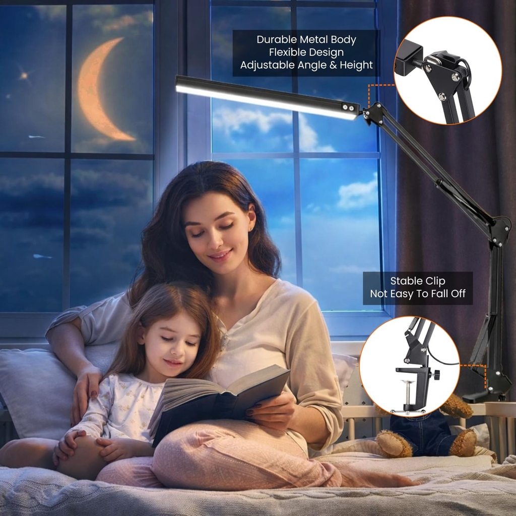 [Instock] ĐÈN KẸP BÀN THÂN GẬP 3 GÓC ĐIỀU CHỈNH ĐA HƯỚNG, SỬ DỤNG ĐA NĂNG (Kho đối tác)