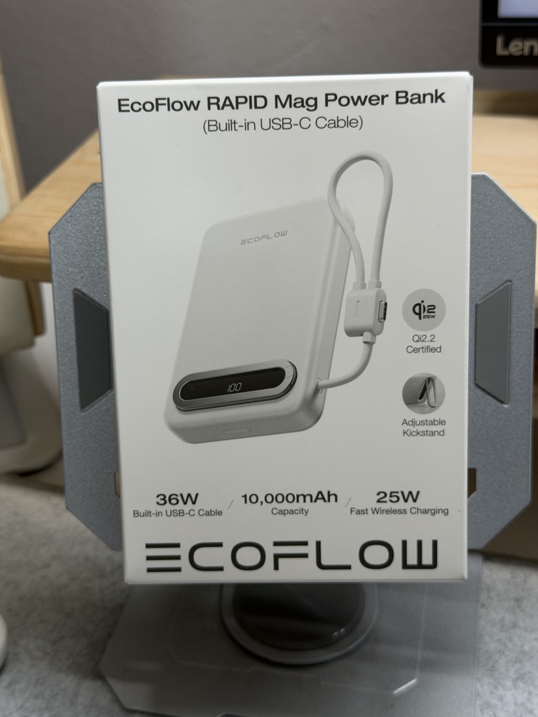 [Sẵn hàng] PIN DỰ PHÒNG MAGSAFE ECOFLOW RAPID MAG QI2.2 25W 10.000MAH, MÀN HÌNH MÀU (Kho đối tác)