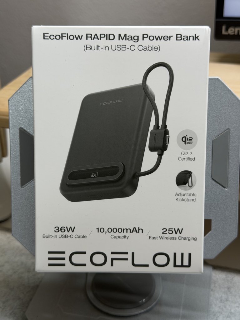 [Sẵn hàng] PIN DỰ PHÒNG MAGSAFE ECOFLOW RAPID MAG QI2.2 25W 10.000MAH, MÀN HÌNH MÀU (Kho đối tác)
