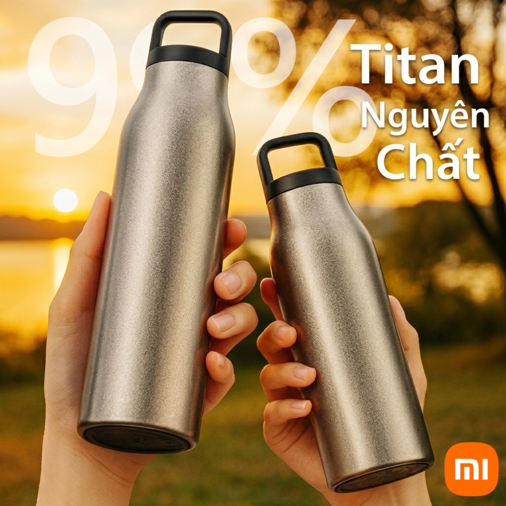 [Instock] BÌNH GIỮ NHIỆT TITANIUM (Kho đối tác)