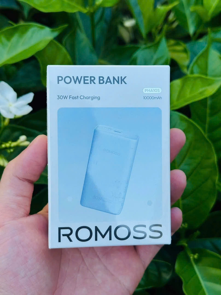 [Sẵn hàng] SẠC DỰ PHÒNG ROMOSS PHA10S 10.000MAH 30W, LÕI 21700 CHỐNG CHÁY NỔ (Kho đối tác)