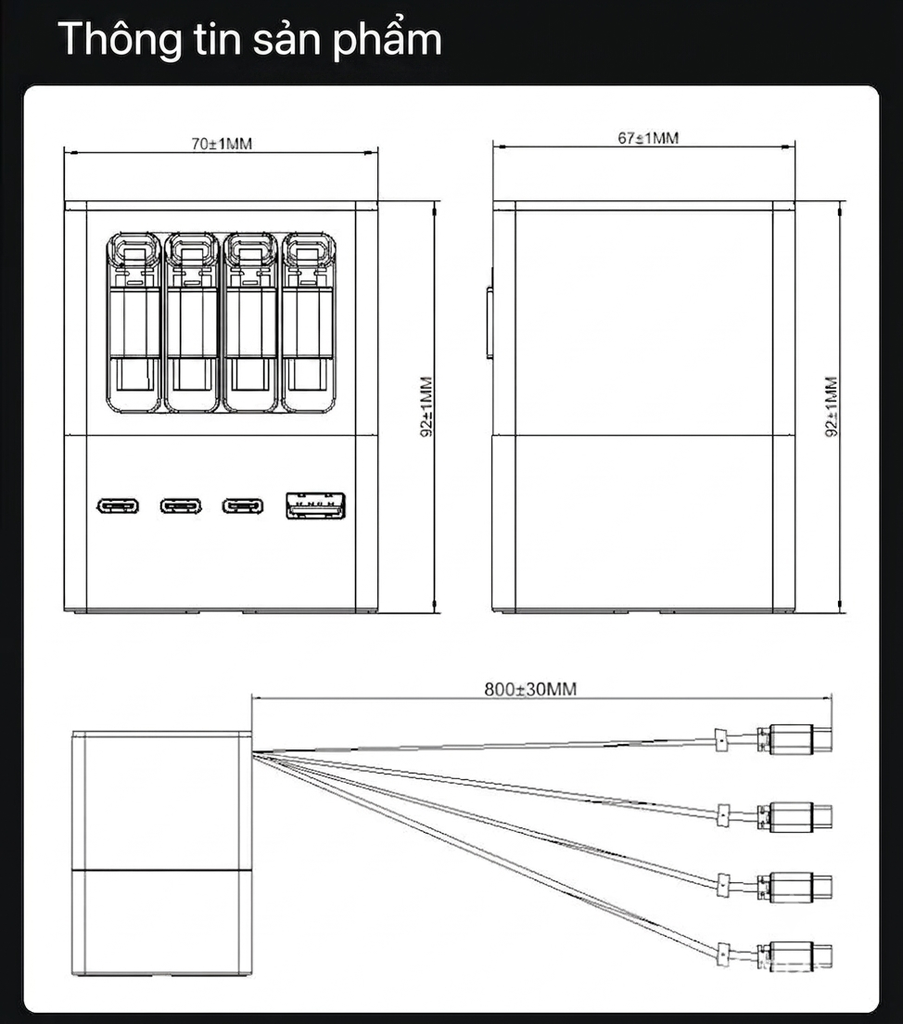 [Order] Trạm sạc GaN 106w