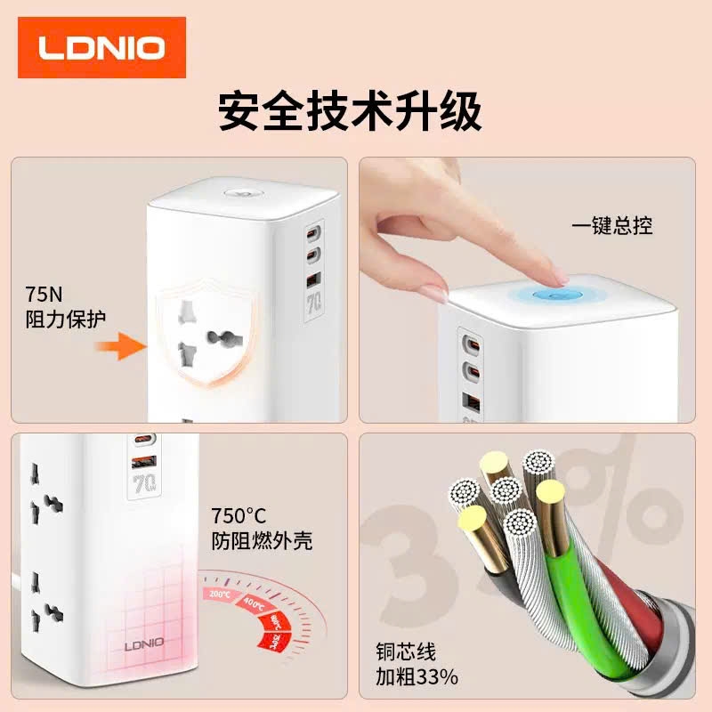 [Order] Trạm sạc LDNIO kiêm ổ cắm điện - Đợt 2