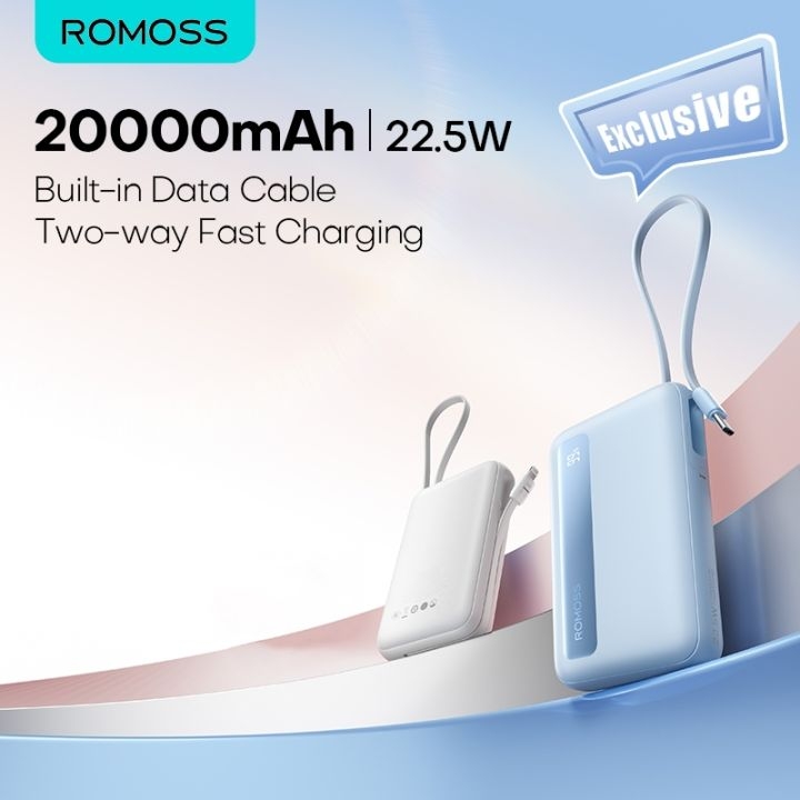 [Instock] Sạc dự phòng Romoss 10.000-20.000mAh -22.5w, hàng bỏ mã, có lỗi ngoại quan(Kho đối tác)