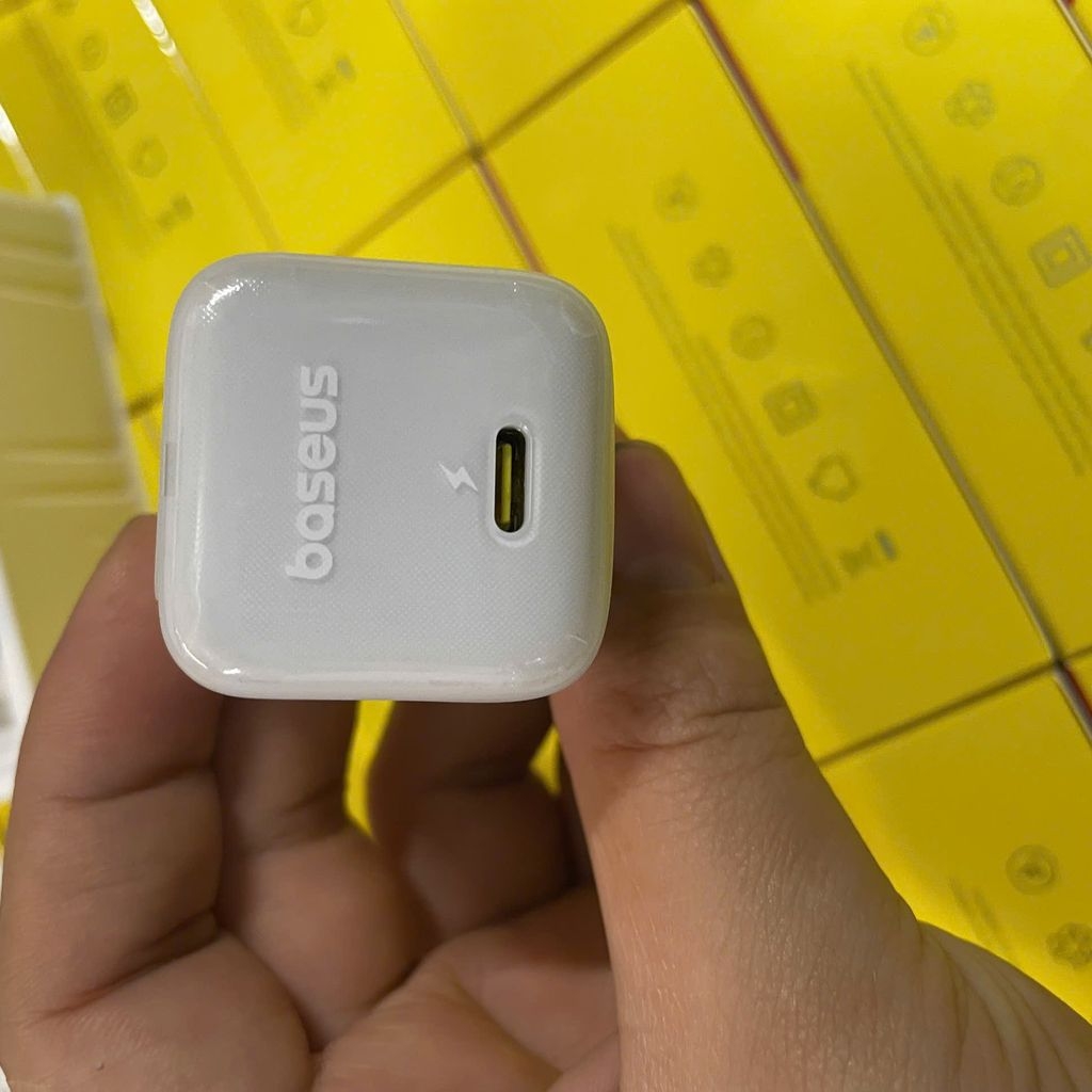 [Instock] Bộ củ + cáp sạc Baseus 45w, công nghệ GAN6 siêu nhỏ gọn (Kho đối tác)
