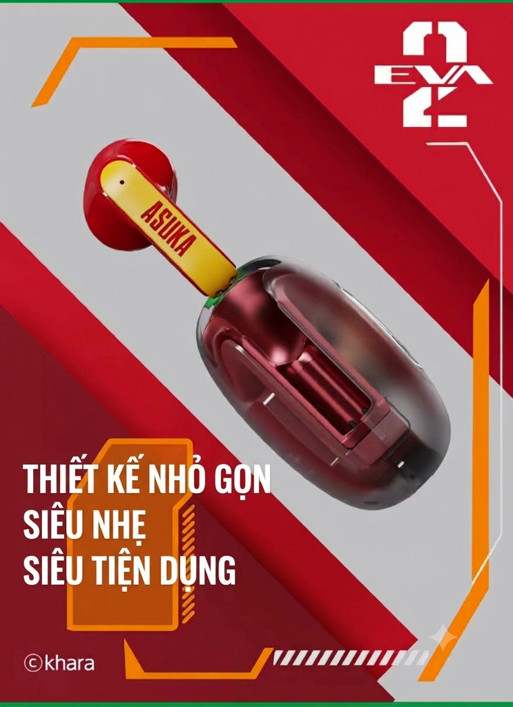 [Order] Tai nghe Bluetooth không dây Evangelion EVA02 (phiên bản giới hạn Asuka) - Đã đóng ngày 20/10/2026