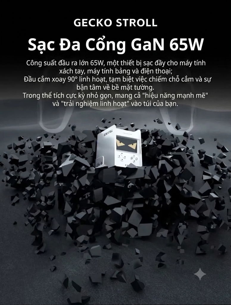 [Order] Củ sạc GaN Gecko Stroll 67w - Đã đóng ngày 07/08/2026