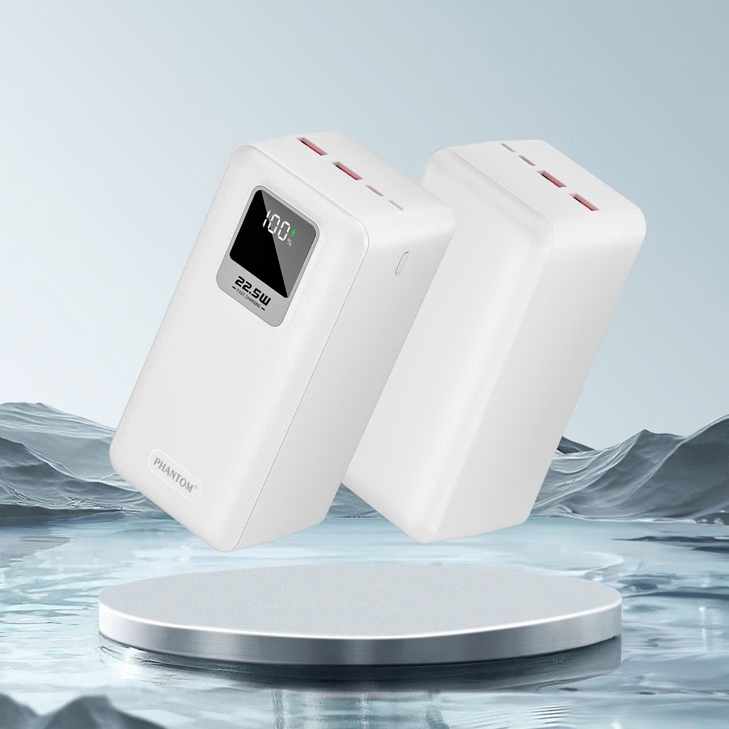 [Instock] PIN DỰ PHÒNG PHANTOM P72 50.000mah, dung lượng siêu khủng, hàng chính hãng (Kho đối tác)