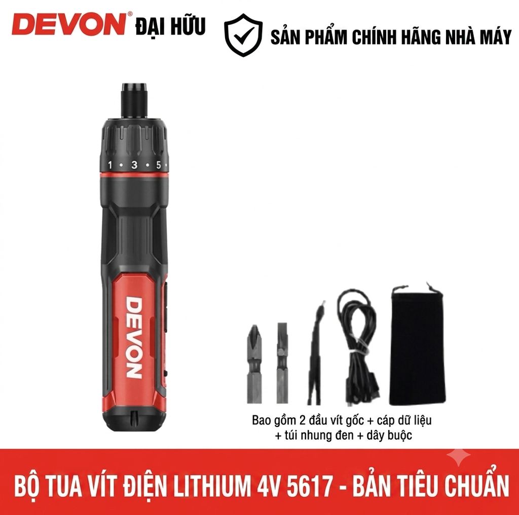 [Order] Tô vít điện Devon 5617-4v