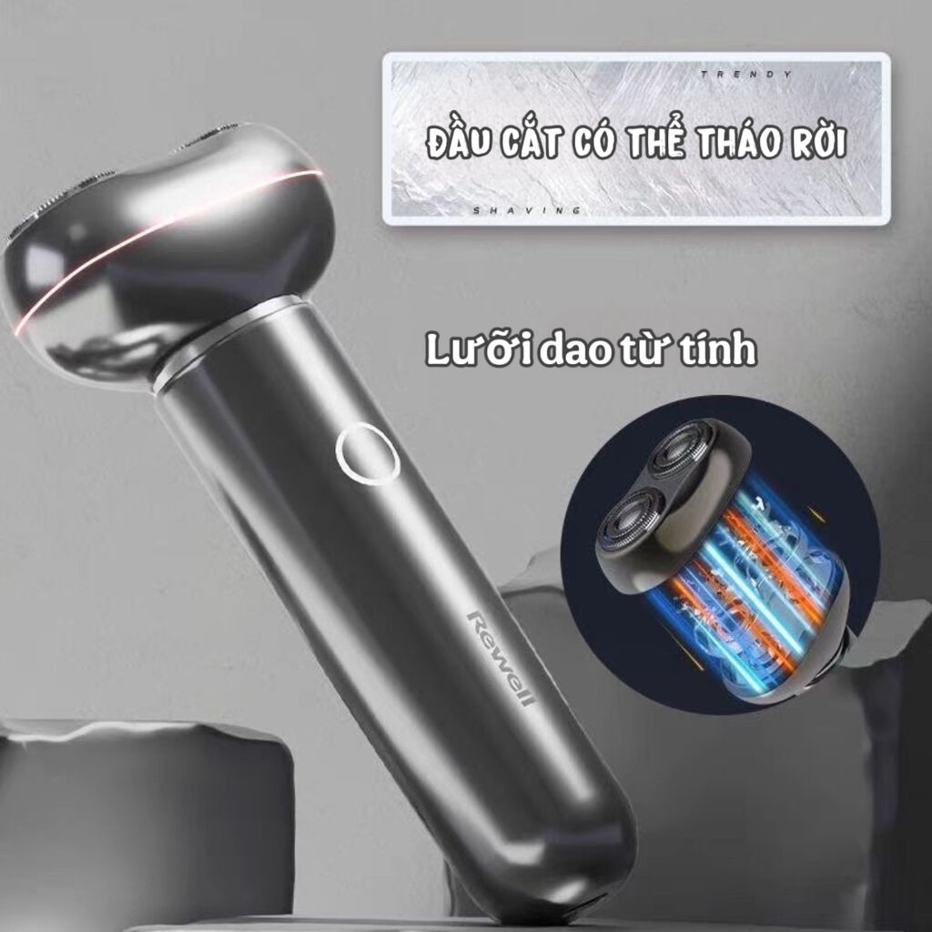 [Instock] Máy cạo râu Rewell T5, vỏ kim loại chống nước IPX7  (Kho đối tác)