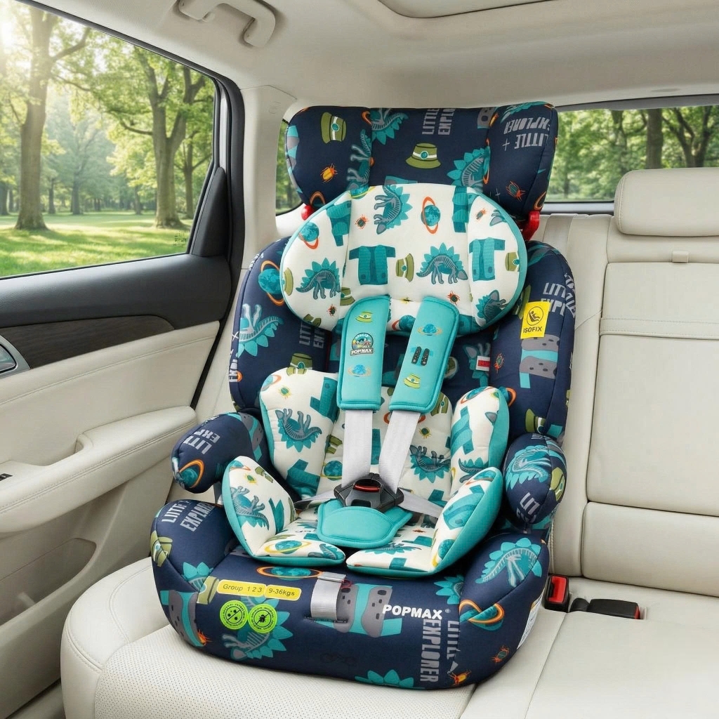 [Ghế trẻ em] Thương hiệu POPMAX IMOOZ( UK ), có khoá ISOFIX, cho 2-12 tuổi (9-36kg) PM2105 ,tháo được tựa - CHỈ CÒN MẪU CHIẾC LÁ