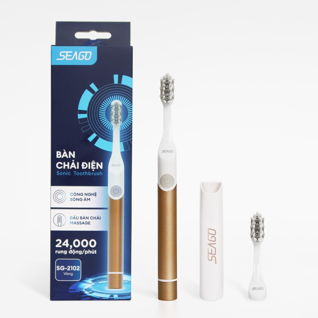 [Instock] BÀN CHẢI ĐIỆN SEAGO, CÔNG NGHỆ SÓNG ÂM -NGẪU NHIÊN MÀU (Kho đối tác)