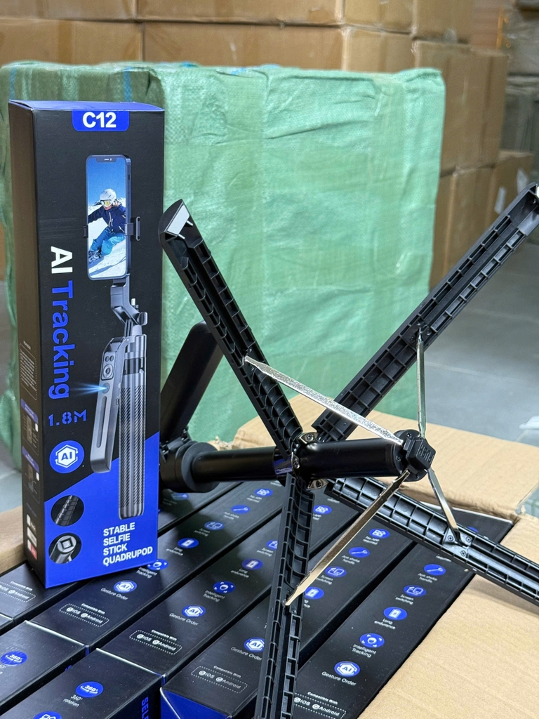 [ Order ] GẬY TRIPOD AI C12 (Kéo dài 180cm, bằng nhôm)
