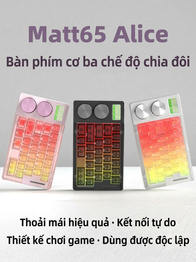 [Order] MMD-Matt65 – Bàn phím cơ 3 mode