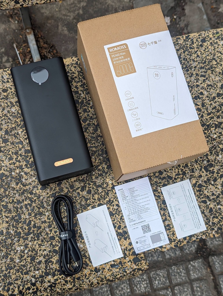 [Instock] PIN DỰ PHÒNG ROMOSS 60.000mah, 100w (Kho đối tác)