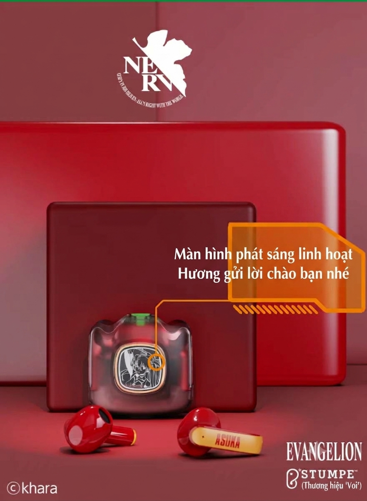 [Order] Tai nghe Bluetooth không dây Evangelion EVA02 (phiên bản giới hạn Asuka) - Đã đóng ngày 20/10/2026