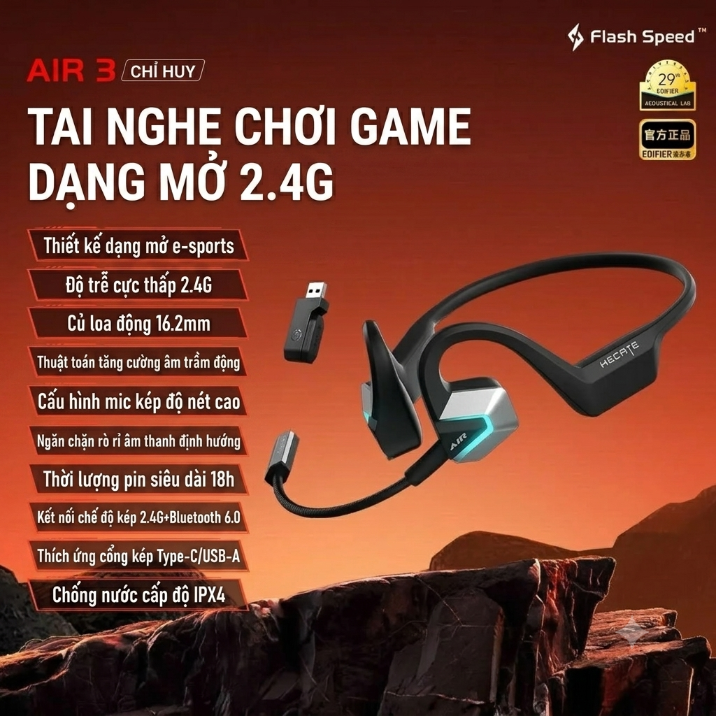 [Order] Tai nghe Gaming Edifier Hecate Air 3
