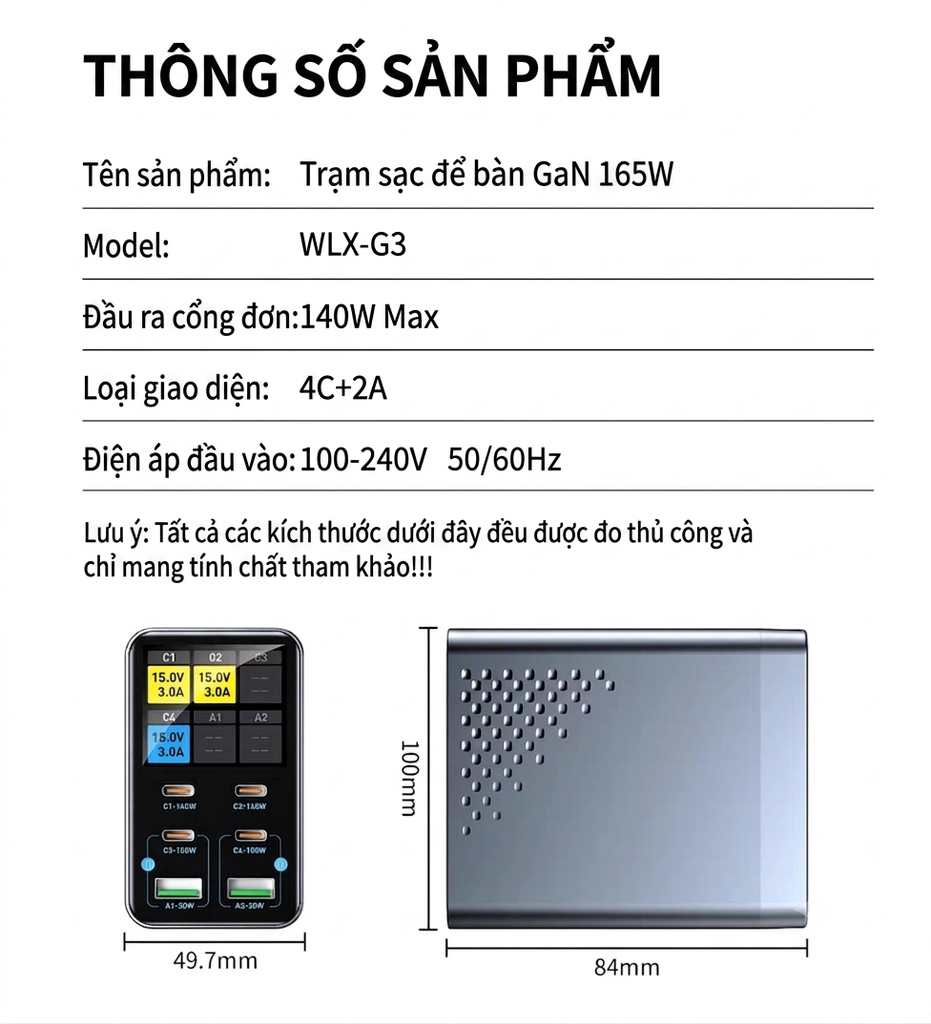 [Order] Trạm sạc WLX - G3