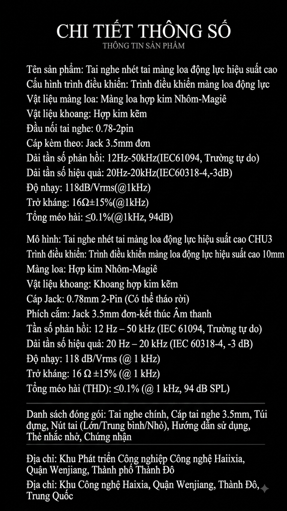 [Order] Tai nghe Moondrop Chu 3