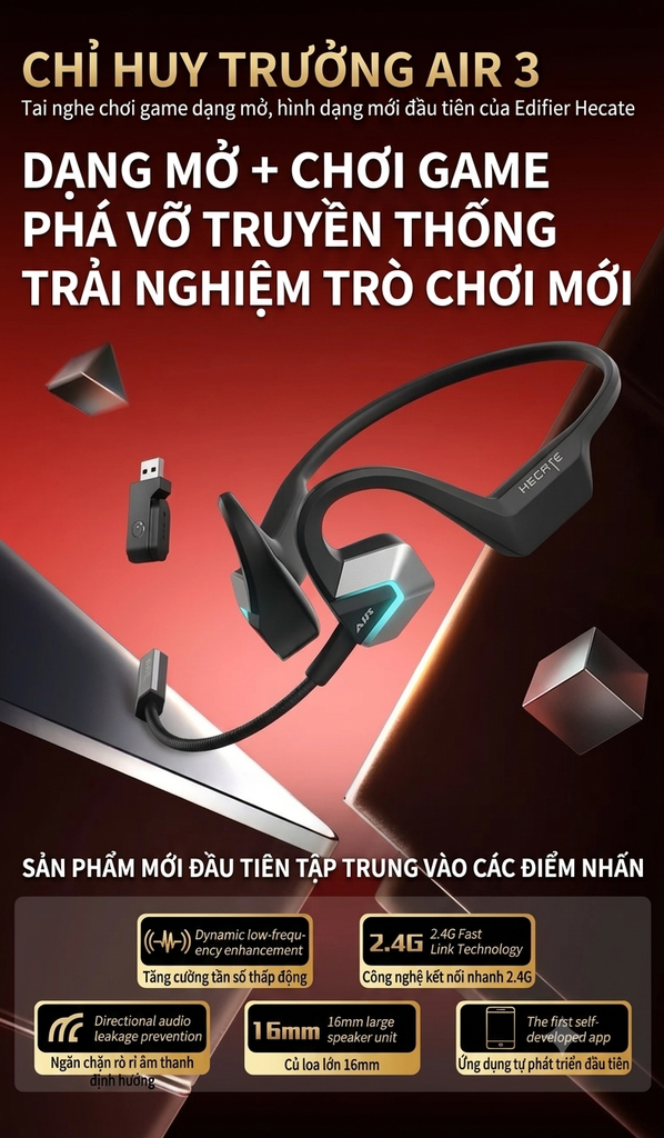 [Order] Tai nghe Gaming Edifier Hecate Air 3