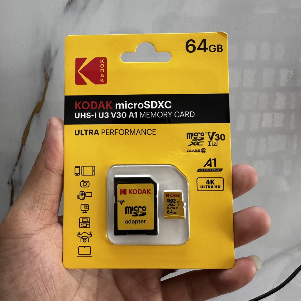 [Instock] THẺ NHỚ KODAK 64GB, BẢO HÀNH 12 THÁNG (Kho đối tác)