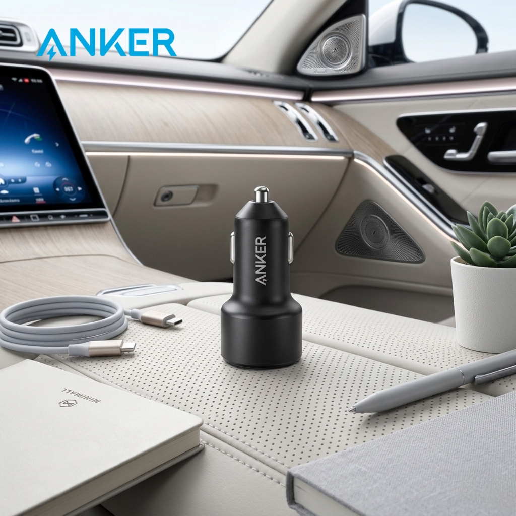 [Instock] TẨU SẠC Ô TÔ ANKER, AUKEY (Kho đối tác)