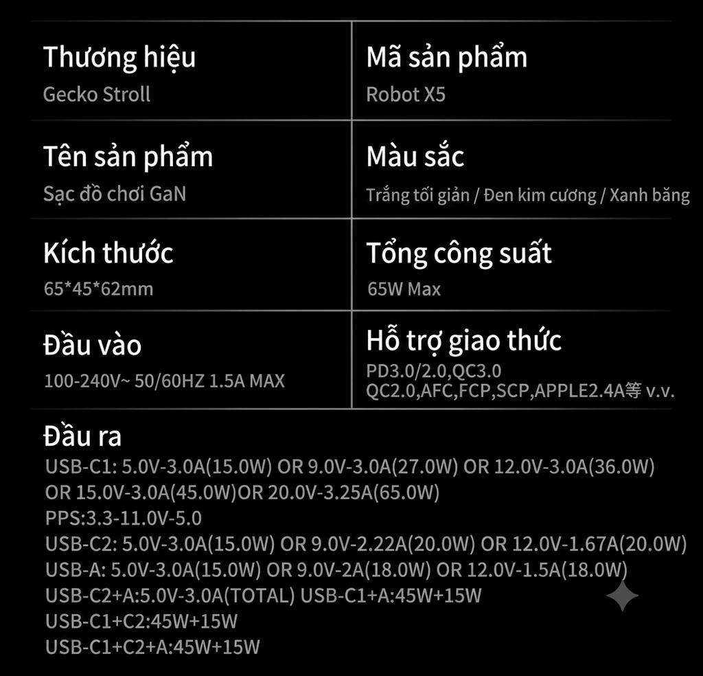 [Order] Củ sạc GaN Gecko Stroll 67w - Đã đóng ngày 07/08/2026